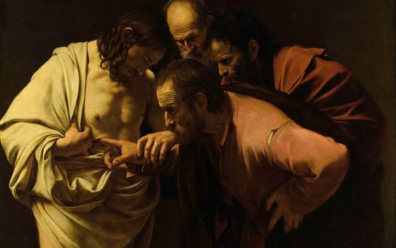 Michelangelo Merisi da Caravaggio's "The Incredulity of Saint Thomas" (circa 1604) shows the moment the apostle Thomas came to believe in the resurrection of Jesus Christ. 