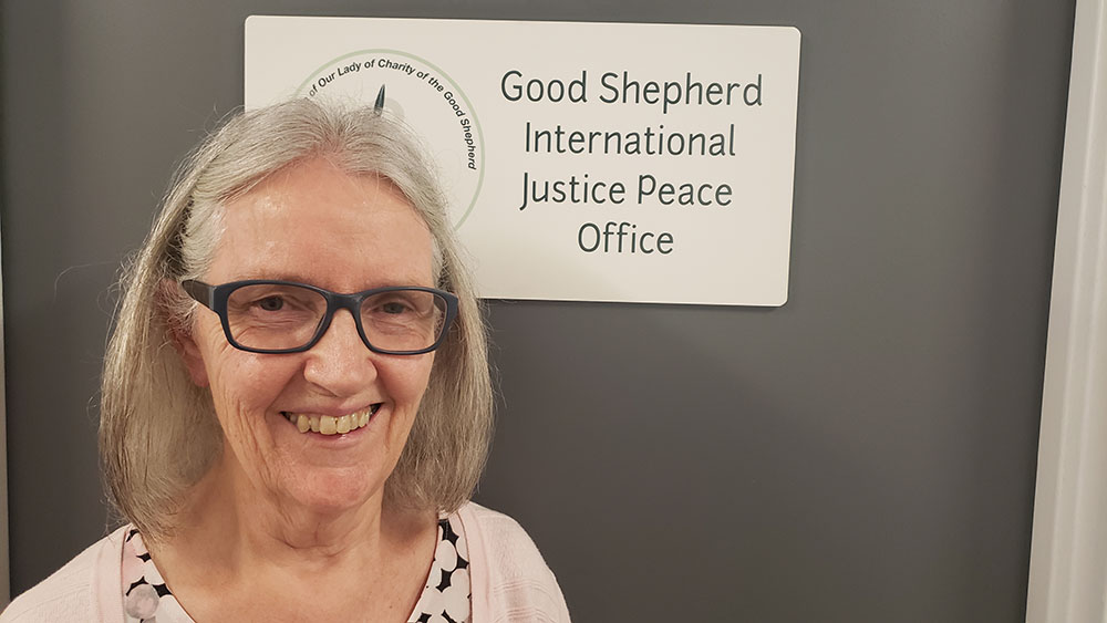 Hna. Winifred Doherty, principal representante en la ONU de la Congregación de Nuestra Señora de la Caridad del Buen Pastor. (Foto: GSR photo/Chris Herlinger)