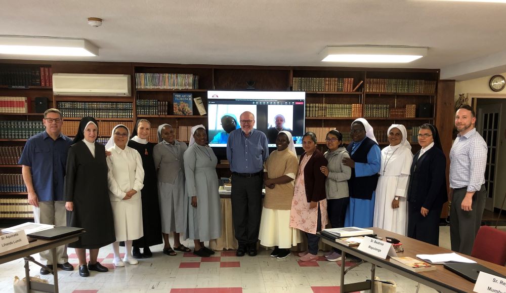 Religious sisters from the countries of Kenya, India, Mexico, Zambia, and virtually from Ghana, participated July 12-28 in a program organized by Carmelite Sr. Peter Lillian Di Maria and staff of the Avila Institute of Gerontology at St. Patrick's Manor in Framingham, Massachusetts, a home sponsored by the Carmelite Sisters for the Aged and Infirm. (Courtesy of Avila Institute)