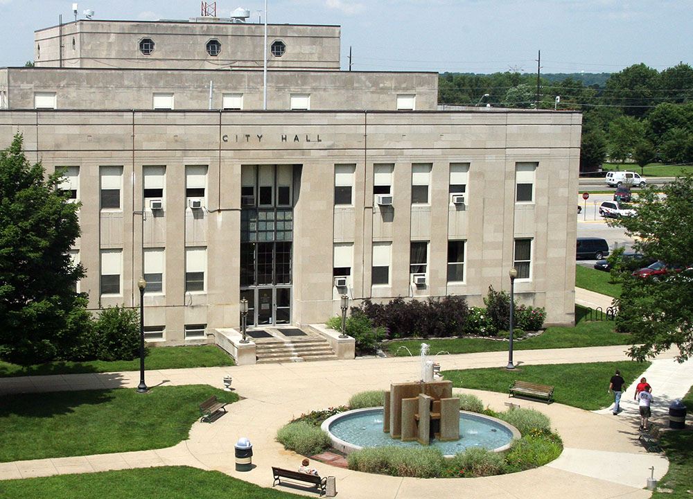 City Hall of Terre Haute, Indiana. It's famously said that "all politics is local," and I'm seeing this more clearly these days. (Wikimedia Commons/Huw Williams)