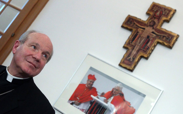 Cardinal Christoph Schönborn of Vienna, Austria, Feb. 11 (CNS/Reuters/Heinz-Peter Bader)