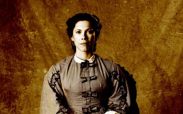 Loreta Velazquez (portrayed here by actress Romi Dias) passed as Lt. Harry T. Buford, soldier and spy of the American Civil War.