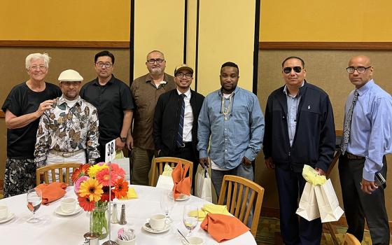 Members of the Partnership for Re-Entry Program attend a May staff appreciation luncheon for the Los Angeles Archdiocese. (Courtesy of PREP)