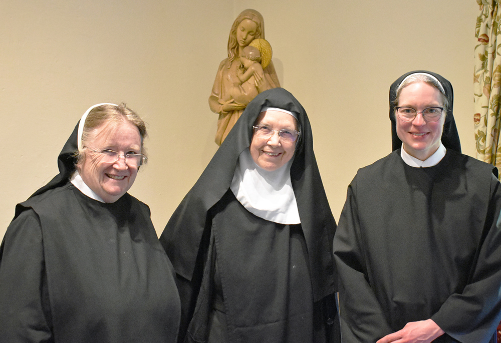 Left to right: Sr. Karol O'Connell , Mother Máire Hickey and Sr. Jeanne Bott (Julie A. Ferraro)