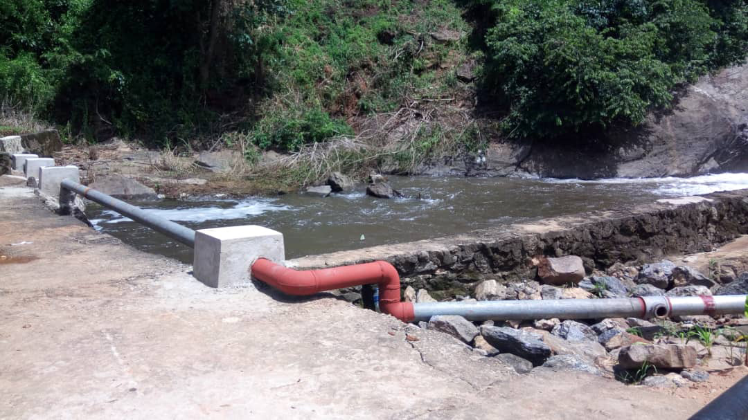 The spring source for the hydroelectric dam 10 miles from the Franciscan Sisters of Charity's compound in the Ifumbo district of Tanzania. (Courtesy of Sr. Senorina Lukwachala)