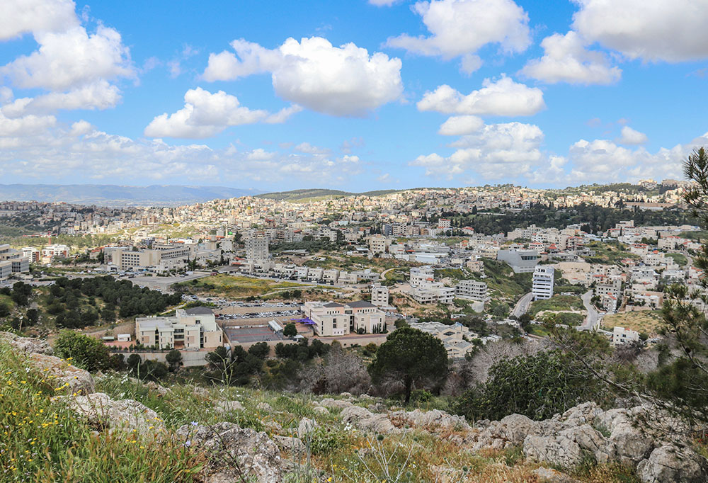 A view of Nazareth, Israel, is seen in an undated photo. (Wikimedia Commons/Shalev Cohen)