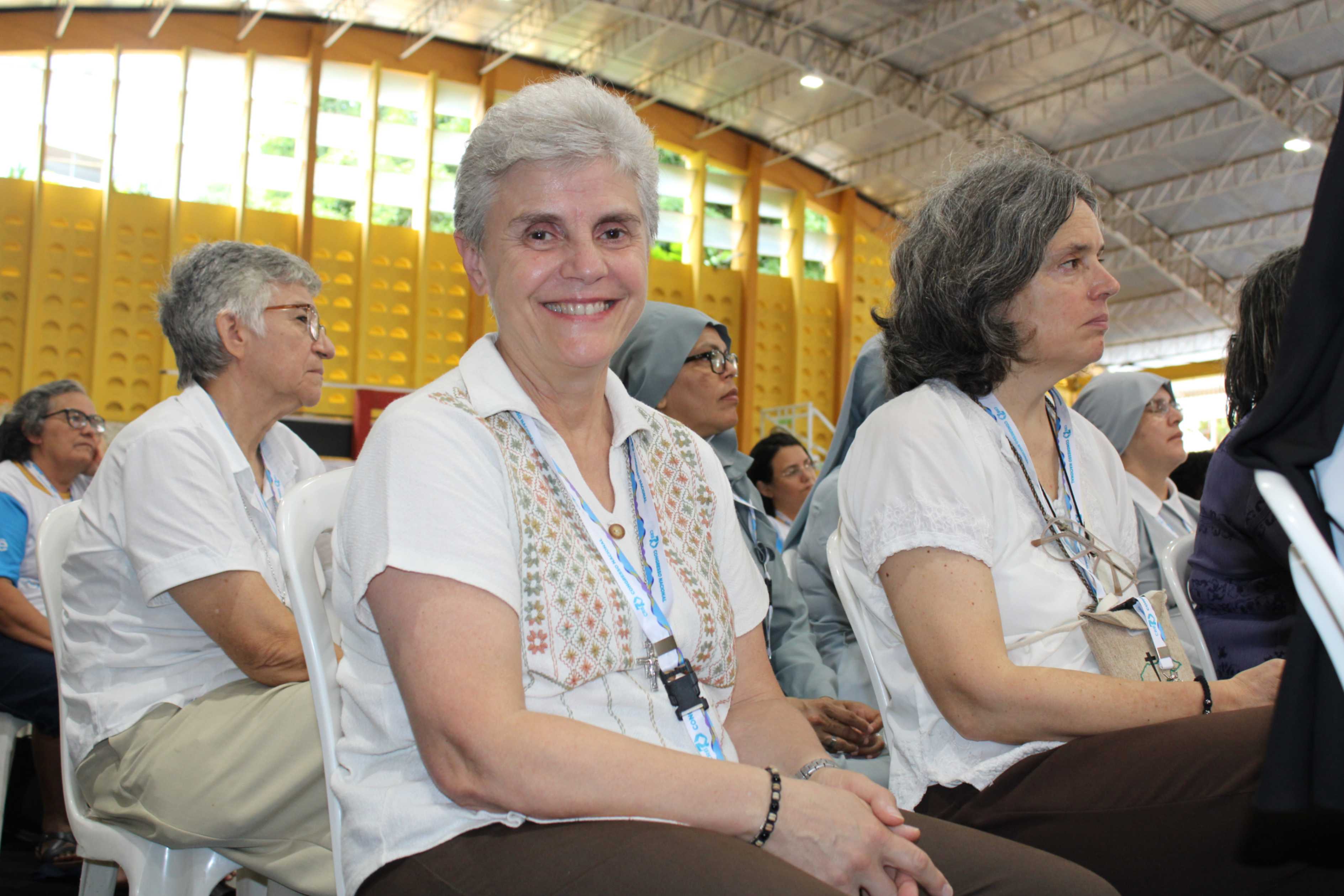 Sr. Daniela Cannavina, secretary general of Confederation of Latin American Religious,  attends Conference of Religious in Brazil jubilee. (Courtesy of CRB)