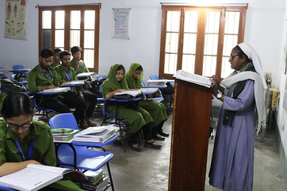Sr. Mery Rani Rozario, teaches at the Salesian Sisters' Nursing College in Mymensingh, Bangladesh.