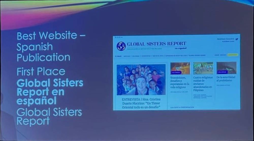 Global Sisters Report en español obtuvo el primer puesto en la categoría de sitio web en este idioma en los Catholic Media Awards 2024, anunciados el 21 de junio en Atlanta, en la conferencia de la Catholic Media Association de Estados Unidos y Canadá. (Foto: Laure Krupp)