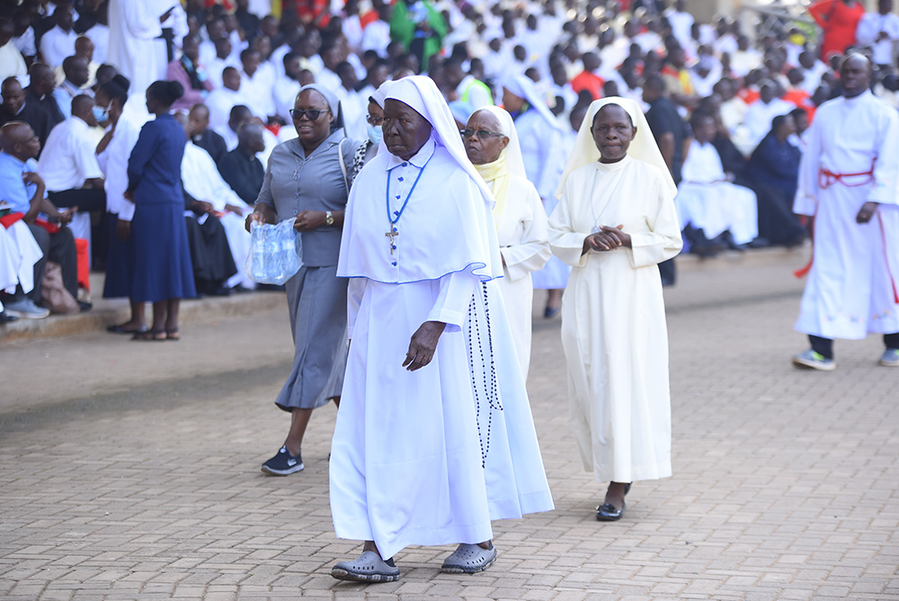 Catholic sisters attend Mass at the Catholic Martyrs' Shrine of Namugongo in Kampala, Uganda's capital, on June 3, during the Martyrs Day celebrations. (GSR photo/Gerald Matembu)