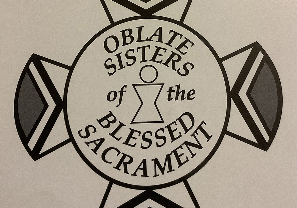 The logo of the Oblate Sisters of the Blessed Sacrament, initially formed in the 1930s for Native American women who wanted to join religious life (Courtesy of the Oblate Sisters of the Blessed Sacrament)