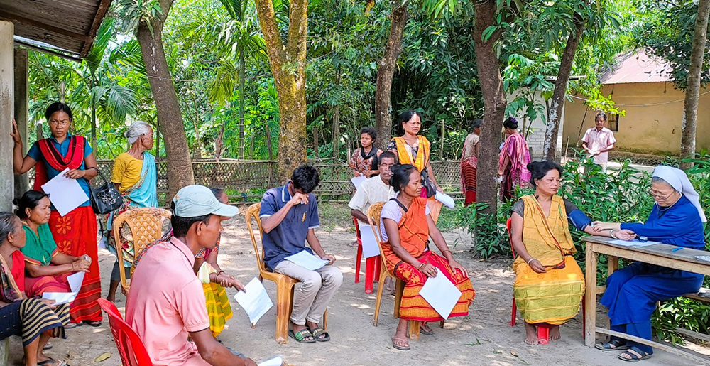 Sr. Maria Hyo Tjou Agnes of the Sisters of Charity of St. Vincent de Paul, a nurse, serves needy Catholics in a remote village in Mymensingh. (GSR photo/Sumon Corraya)