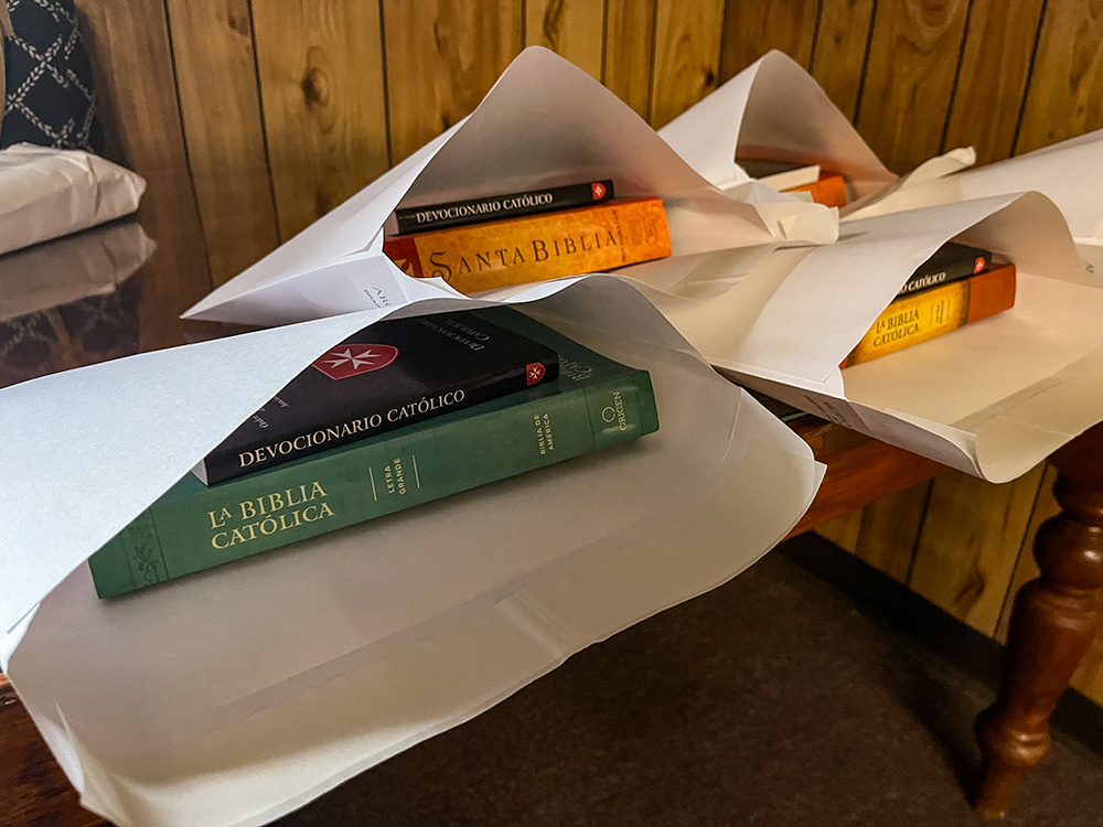 "In addition to the Archdiocese of Boston, we have received help from the Order of Malta, who donated Catholic Bibles and prayer books in Spanish for the prisoners," Sr. Elsa Narváez Rodríguez said. (GSR photo/Luis Donaldo González)