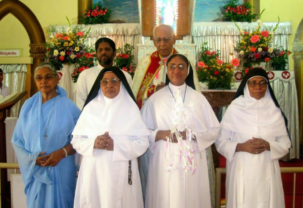 Sr. Marion Chemmanoor, left, is pictured with siblings and nieces. 