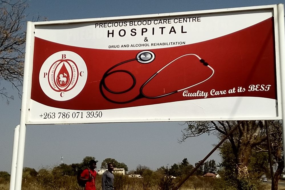 Sign for the Precious Blood Care Centre