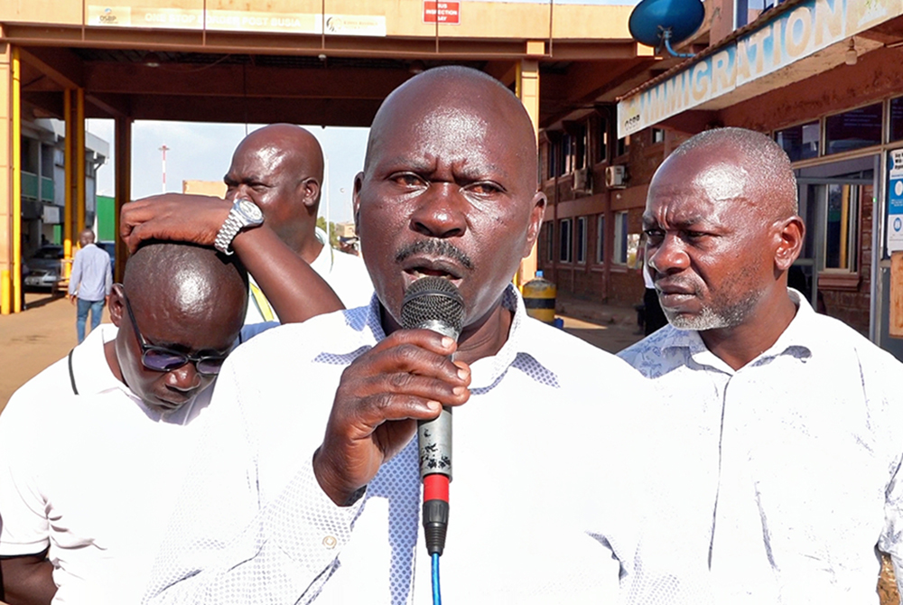 George Amara, a businessman at the Malaba One Stop Border Post, shares his sentiments about the outbreak of the mpox disease. (GSR photo/John Mondoh)