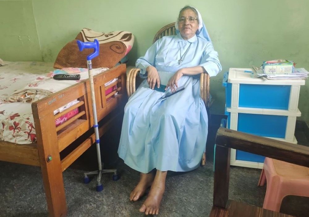 Sr. Maria Goretti in her office/bedroom