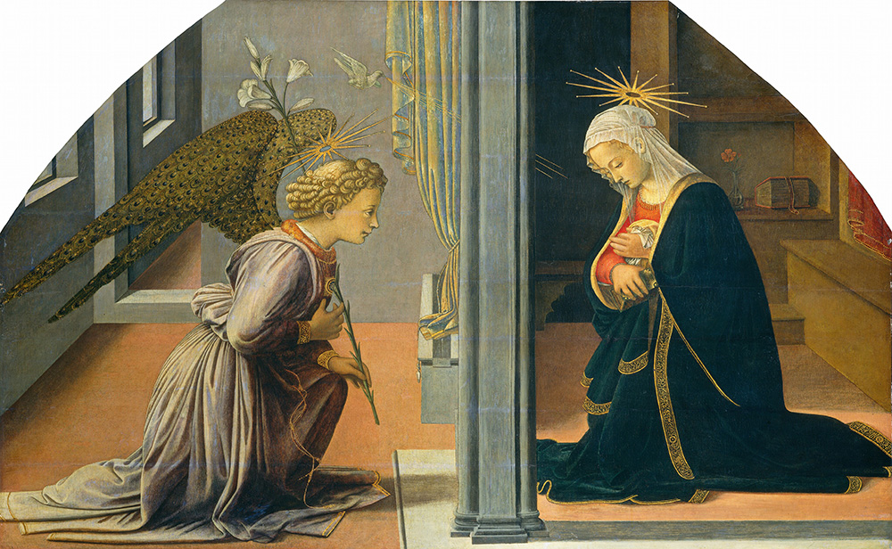 "The Annunciation" (circa 1435-40) by Fra Filippo Lippi (National Gallery of Art)