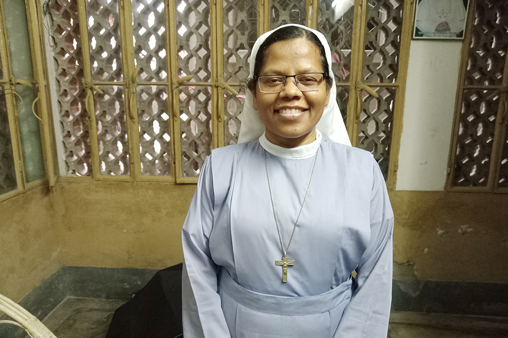 Sr. Lina Magdalina Murmu of the Salesian Missionaries of Mary Immaculate. Recently, she returned to her native Bangladesh for a vacation but has been working as a missionary in Italy since 2018. (GSR photo/Sumon Corraya) 