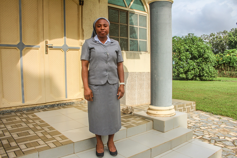 Sr. Patience Nwambeke, coordinator of the 3M ICT Center in Benin City, Nigeria (GSR photo/Valentine Benjamin)