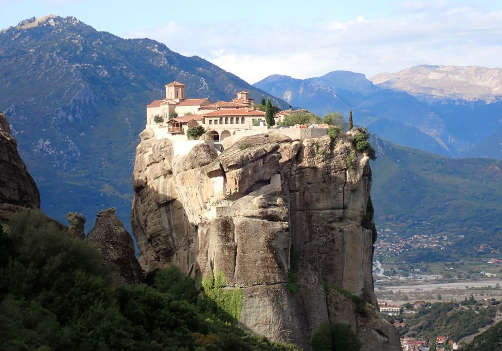 Meteora is the second-most popular tourist destination in mainland Greece, drawing some 2.5 million visitors a year, second only to the Acropolis in Athens. The region was popularized in the James Bond movie "For Your Eyes Only." (GSR photo/Gail DeGeorge)