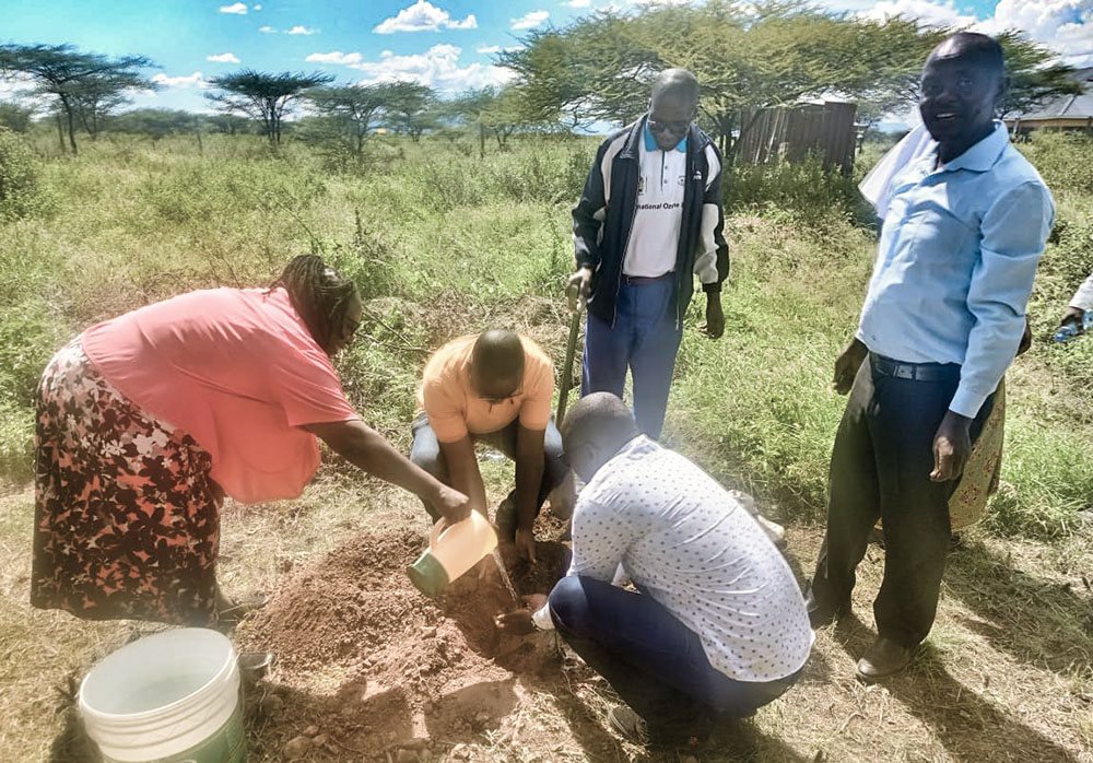 The present state of the land in Isiolo, Kenya, showcases vibrant communal action and growth. (Catherine Ciingi)