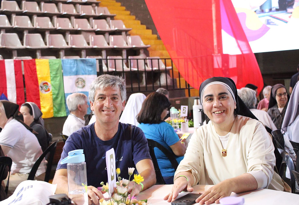 Sr. Adriana Perez, Mercedarian Sister of the Child Jesus, and Fr. Walter Gomez of the Marian Fraternity (GSR photo/Helga Leija)