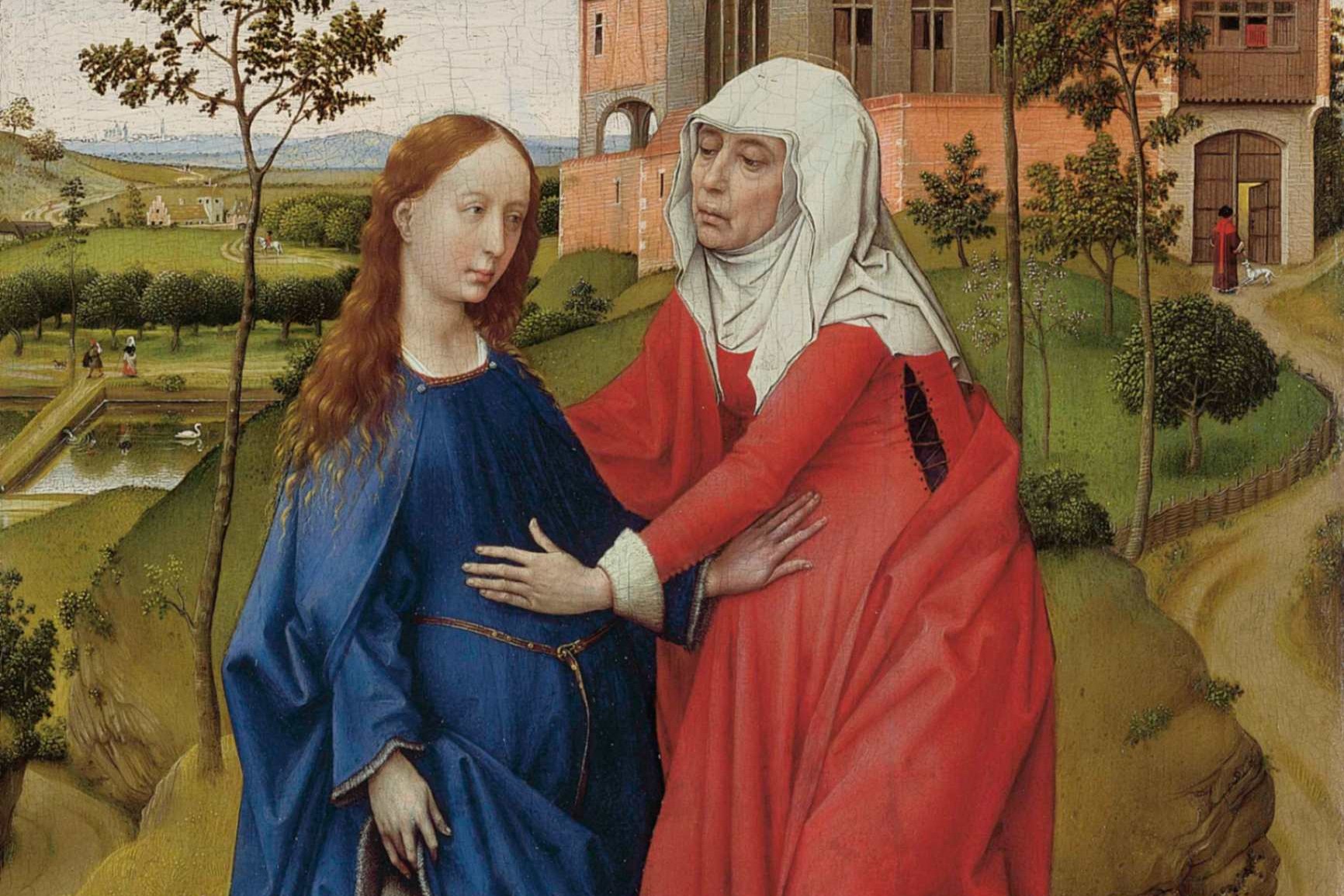 La Visitación, obra de Rogier van der Weyden, 1445. (Foto: Wikimedia Commons)