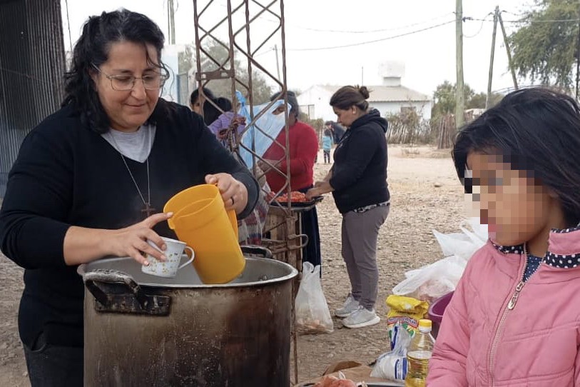 Jornada de catequesis y recreación en la comunidad wichí de Pichanal, provincia de Salta, norte de Argentina, el 19 de septiembre de 2024. (Foto: cortesía Elsa Porcario)