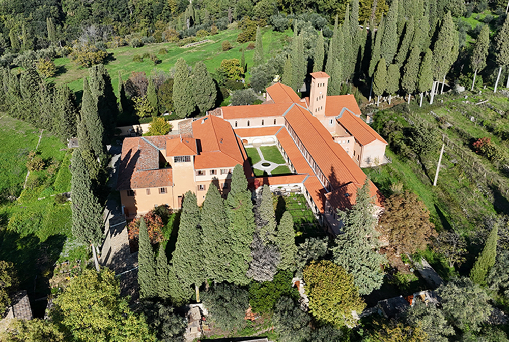 An aerial view of Notre Dame de la Paix. (Courtesy of the Cistercian sisters)