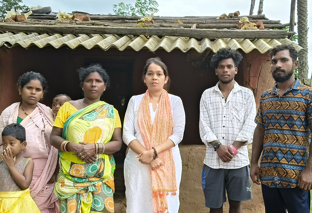 Sr. Sujata Jena reached out to a migrant worker's family in Kerubadi Village, Kandhamal, Odisha, after their daughter-in-law tragically passed away while working as a migrant laborer in Kerala on Oct. 8, 2024. (Courtesy of Sr. Sujata Jena)