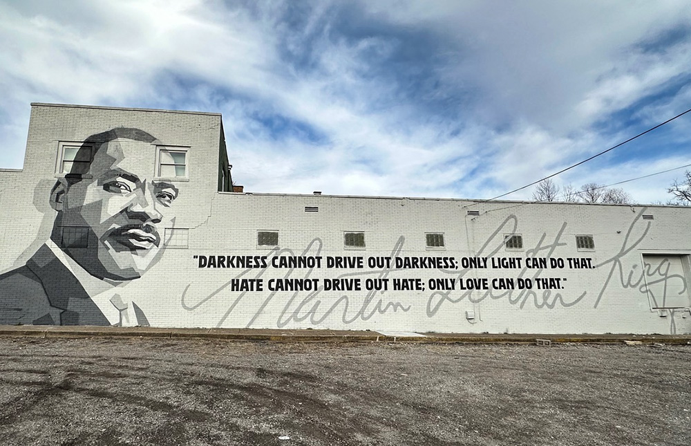 A mural of Martin Luther King Jr. in Youngstown, Ohio (Eilis McCulloh)