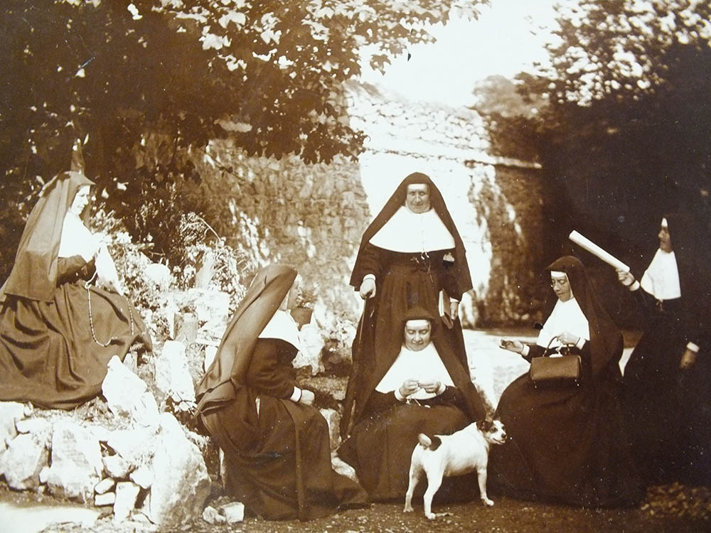 Members of the Loreto Sisters photographed at Loreto Abbey in Rathfarnham, Dublin, by Mother Michael Corcoran (Courtesy of IBVM archives/UCD Digital Library)