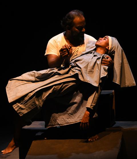 A scene from the controversial play "Kakkukali" (Raneesh Raveendran)