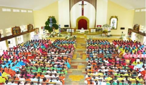 Catholic women of the Xuan Loc Diocese celebrate the feast of St. Monica. (Courtesy of Joseph The Tai, media group of the Xuan Loc Diocese)