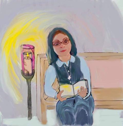 Self-portrait by Daughter of St. Paul Sr. Margaret Kerry (Courtesy of Margaret Kerry)