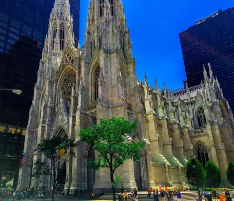In the financial heart of the world, the rhythm of Sr. Ana Martinez de Luco's heart beats in a different way. (Courtesy of St. Patrick's Cathedral, New York, USA) 