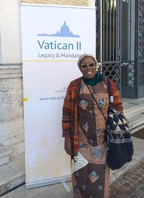 La hermana de San Andrés Josée Ngalula asiste a un simposio sobre el Legado y Mandato del Vaticano II en Roma en octubre de 2022. (Foto: Josée Ngalula)