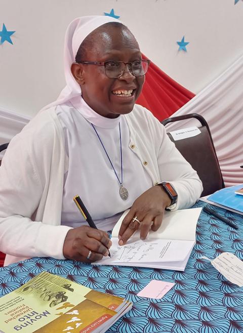 Sr. Agnes Lucy Lando, at the launch of her new book on Oct. 30 at Paulines Communication Centre in Nairobi (Courtesy of Association for Catholic Information in Africa and FIAT Communications and Consultancy Centre, Nairobi)