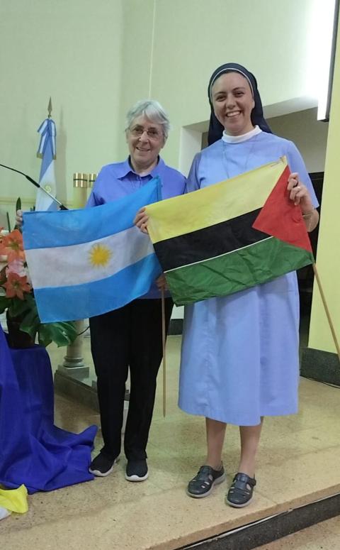 Misa de envío misionero a Mozambique el 12 de octubre de 2024.  Convento de las Misioneras Siervas del Espíritu Santo en Santa Fe, Argentina. (Foto: Angela Bhabor, SSpS)