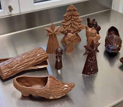 Chocolates made for Christmas by the Cistercian sisters at Notre Dame de la Paix. (Elisabeth Auvillain)