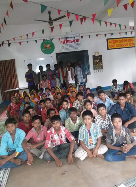 Twenty-two children rescued from child labor receive care and support from the Sisters of Charity of Nazareth in Jharkhand, India. (Courtesy of the Sisters of Charity of Nazareth, Patna Province)