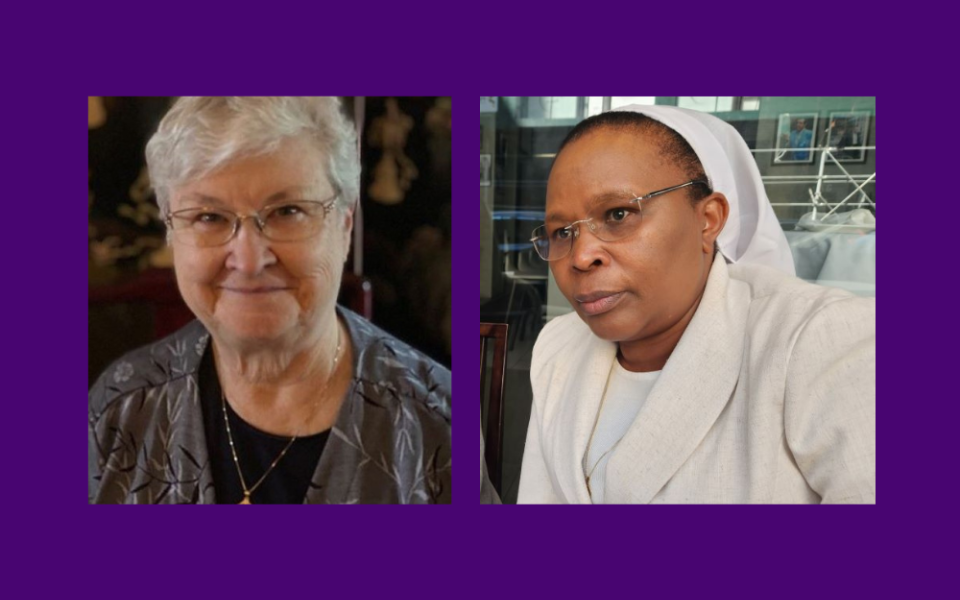 s. Anne Munley, left, and Jane Wakahiu have served as executive director of the African Sisters Education Collaborative, which is celebrating its 25th anniversary this year. (GSR graphic/Chris Herlinger; courtesy of LCWR)