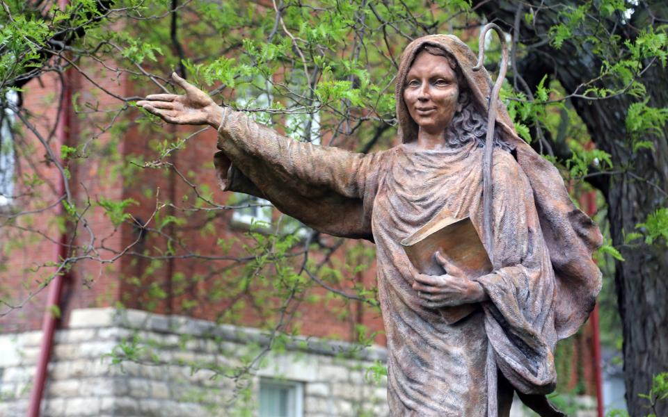 Statue of St. Scholastica