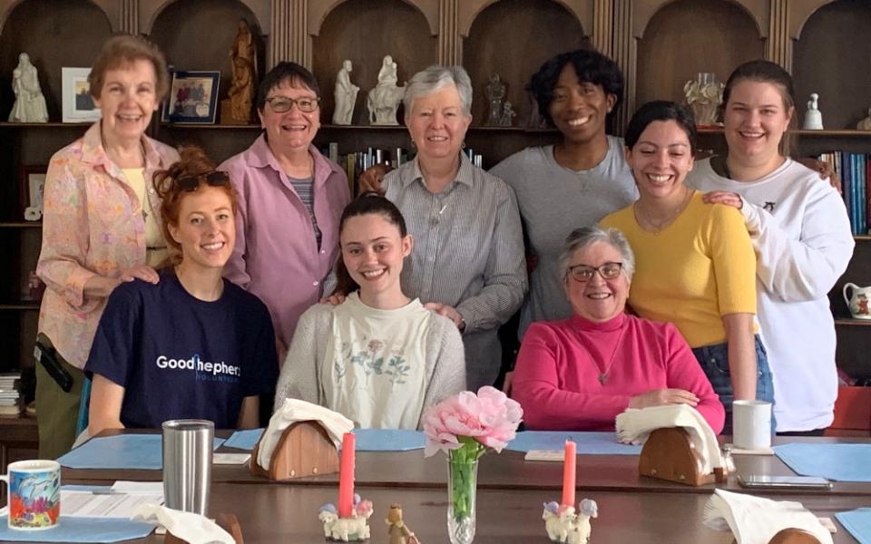 On the last day of our silent retreat at Collier High School in Wickatunk, New Jersey, we ate breakfast together and spoke with the sisters.