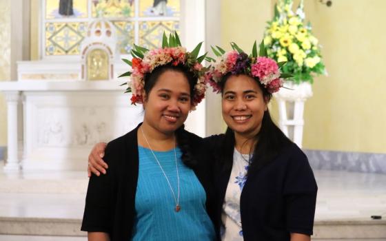 Good Samaritan Srs. Katarina Kabiriera and Taabeia Ibouri made their first profession Sept. 26, 2020, but COVID-19 restrictions have kept them in Australia. The community has ministered in Kiribati since 1991. (Courtesy of Meg Kahler)