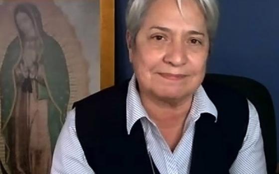 Missionaries of Jesus Sr. Norma Pimentel participates in a virtual dialogue May 4, 2021, about "Young and Latino Leaders on Immigration: Continuing Challenges, New Urgency, Time for Action." (CNS/Georgetown University)