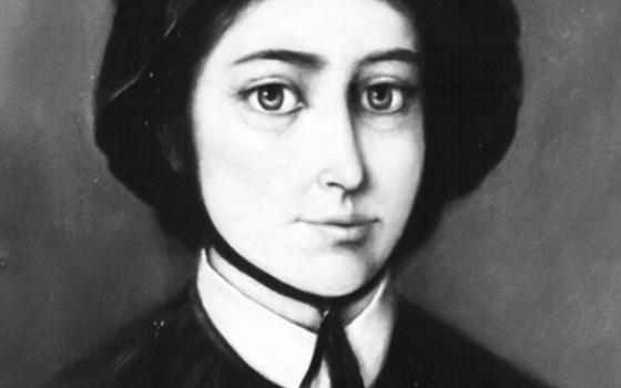 A youthful St. Elizabeth Ann Seton, the first native-born American to be canonized, is portrayed in this painting by Joseph Dawley. (CNS file photo) 