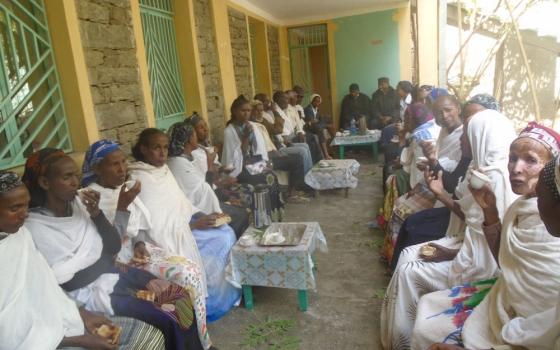 The Daughters of Charity in Alitena, Ethiopia, host a traditional coffee ceremony for mothers traumatized by the war in the Tigray region. The entire Tigray region has been facing food scarcity for months, further exacerbated by the Ethiopian government's