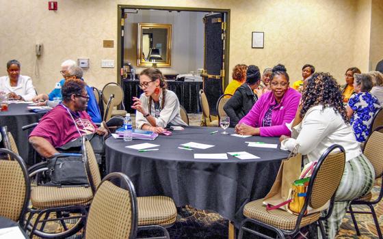 People converse during a Gamaliel Network training in a 2017 file photo. The network, a national organization that trains faith leaders in community organizing principles, has received funding from the Catholic Campaign for Human Development. (Flickr/Gamaliel Network)